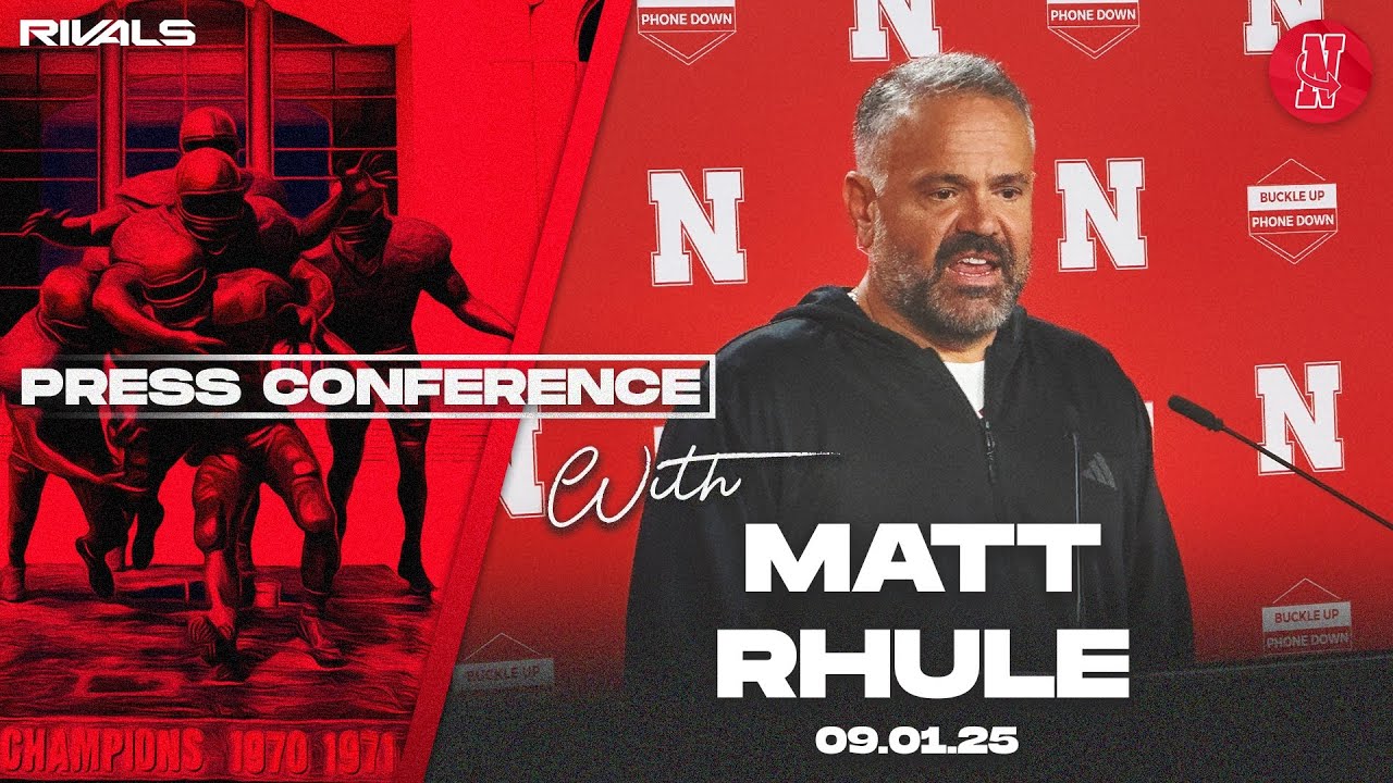 Nebraska Football: Matt Rhule Akron press conference (Sept. 1, 2025)