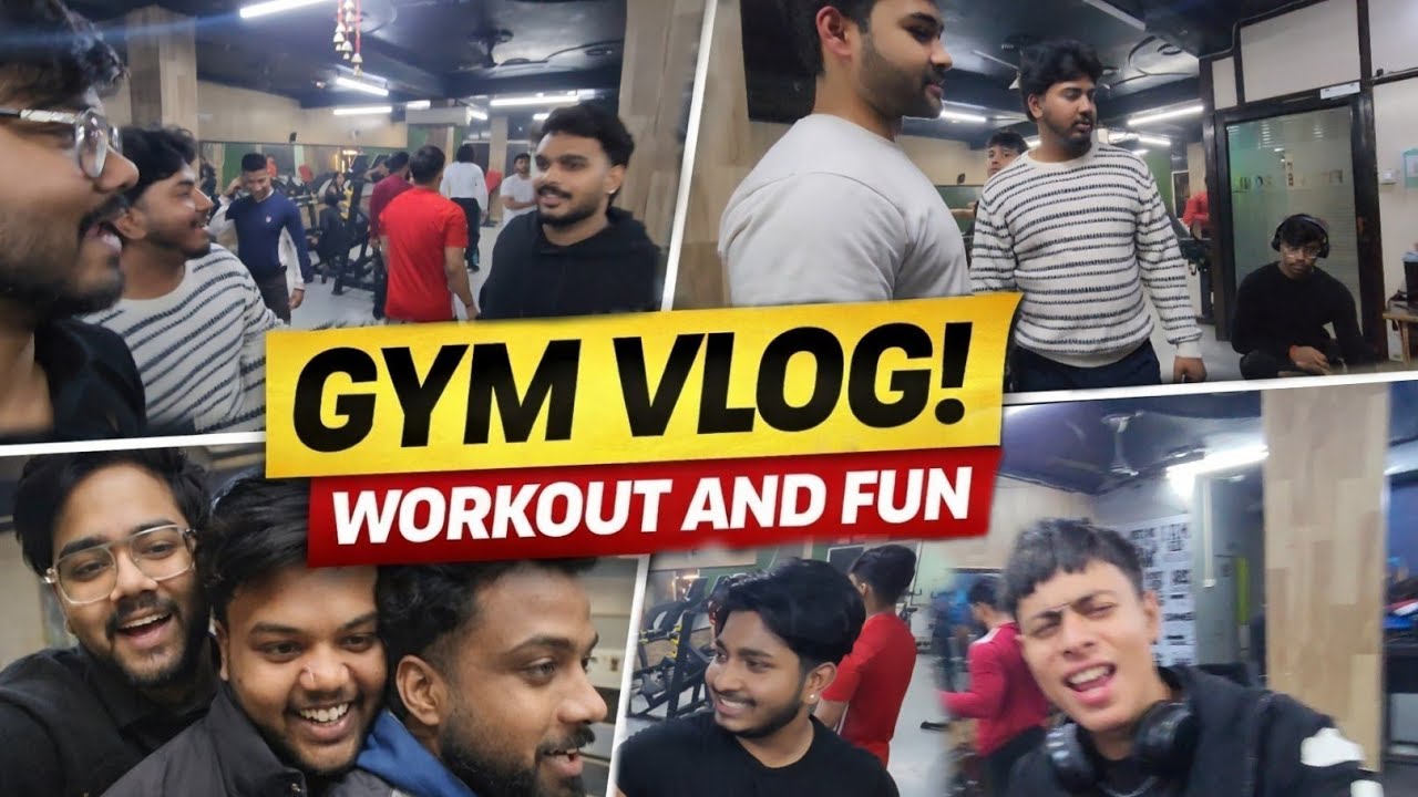 Gym Vlog 💪 | Workout, Masti Aur Full Motivation 🔥
