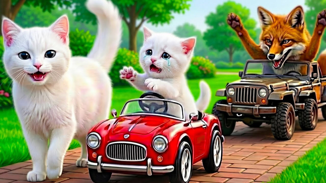 Mama Cat Trims Fur on the Farm and Makes Tiger Hat For Kittens At Home🐾🎩🐯