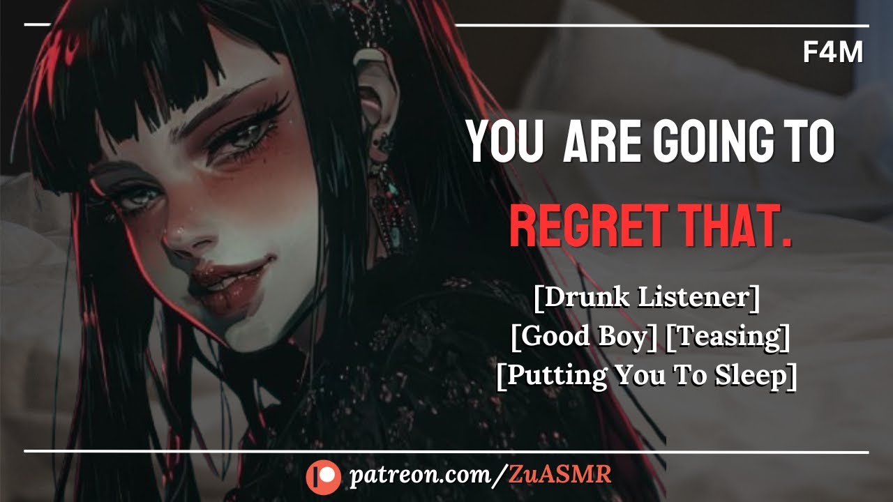 Goth Roommate Calls You A Good Boy [F4M] [Fdom] [Drunk Listener] [Teasing] [Caring] [ASMR Roleplay]