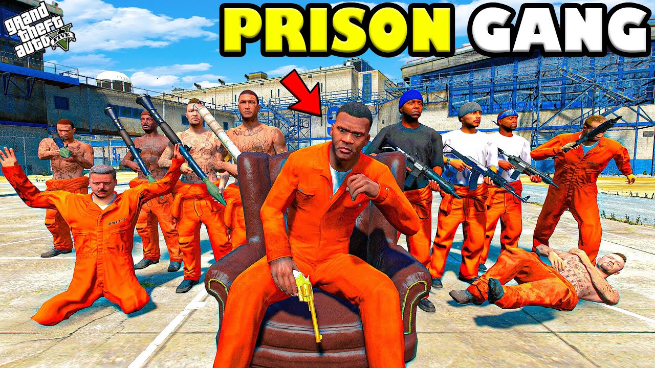 Franklin Becomes the Most Dangerous Prison Gang Boss in GTA 5! 🔥💀 | SHINCHAN and CHOP