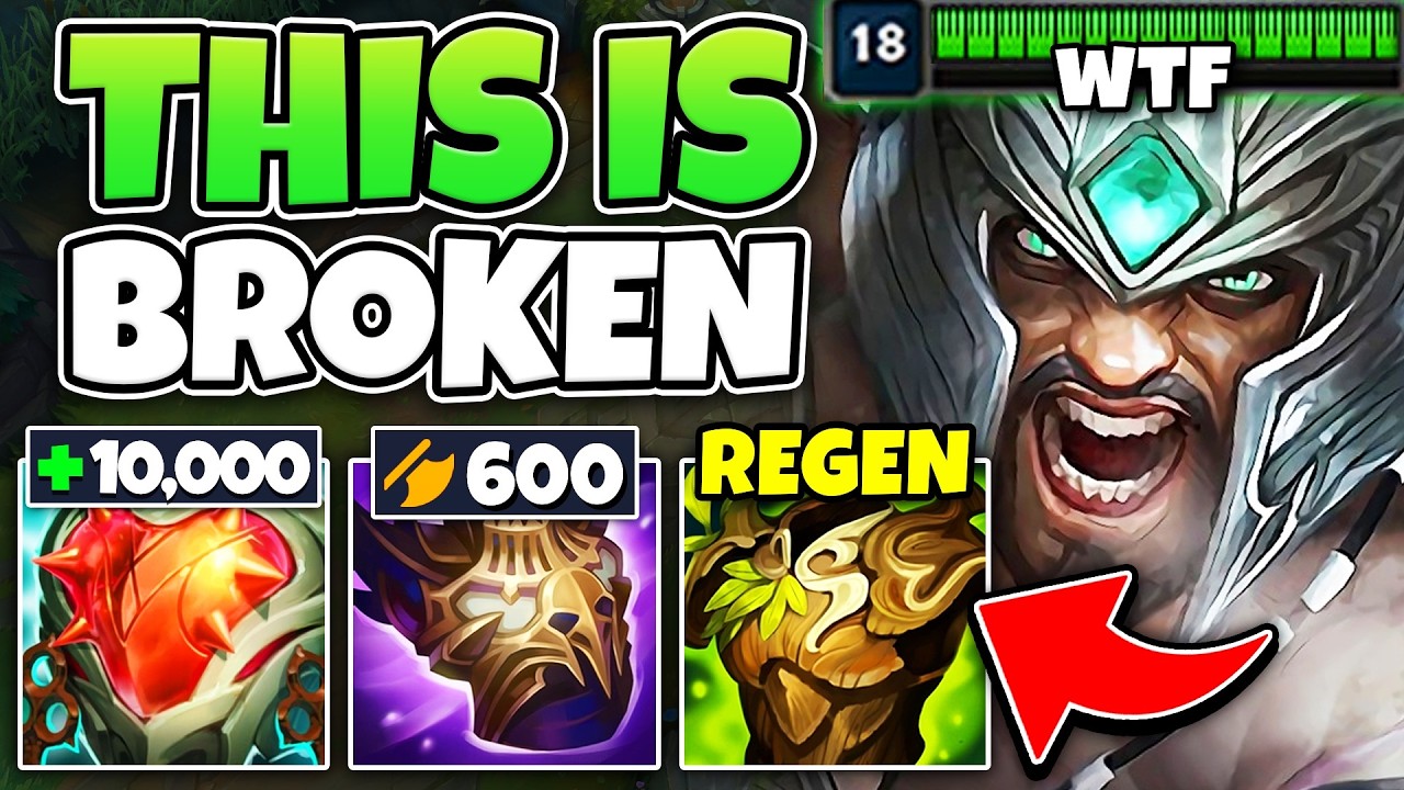Tryndamere but I have 10,000 HEALTH and 600 AD with this build... (FINAL BOSS TRYND)