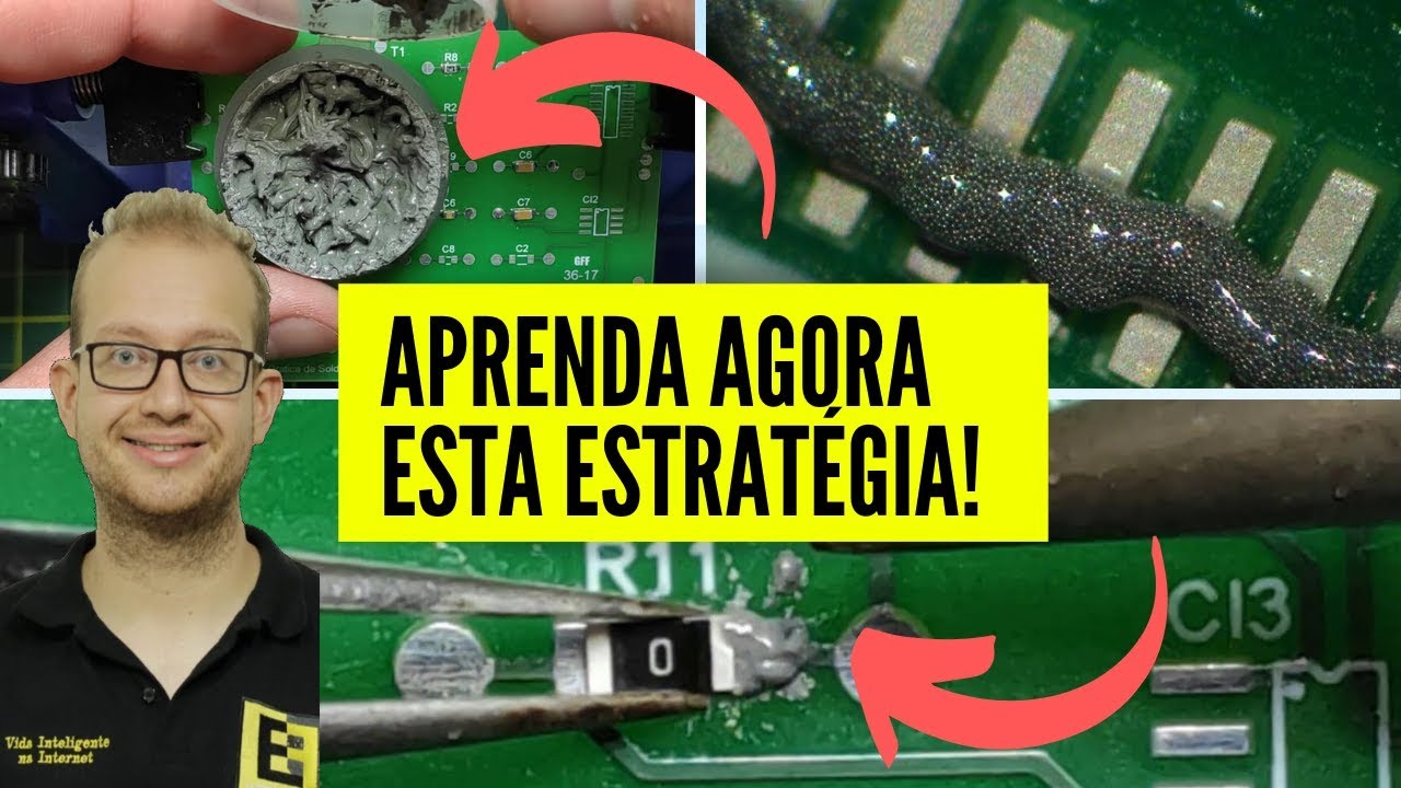 Como Soldar SMD com Ferro de Solda e Pasta de Solda - Como usar Solda em Pasta? Eletrônica Fácil