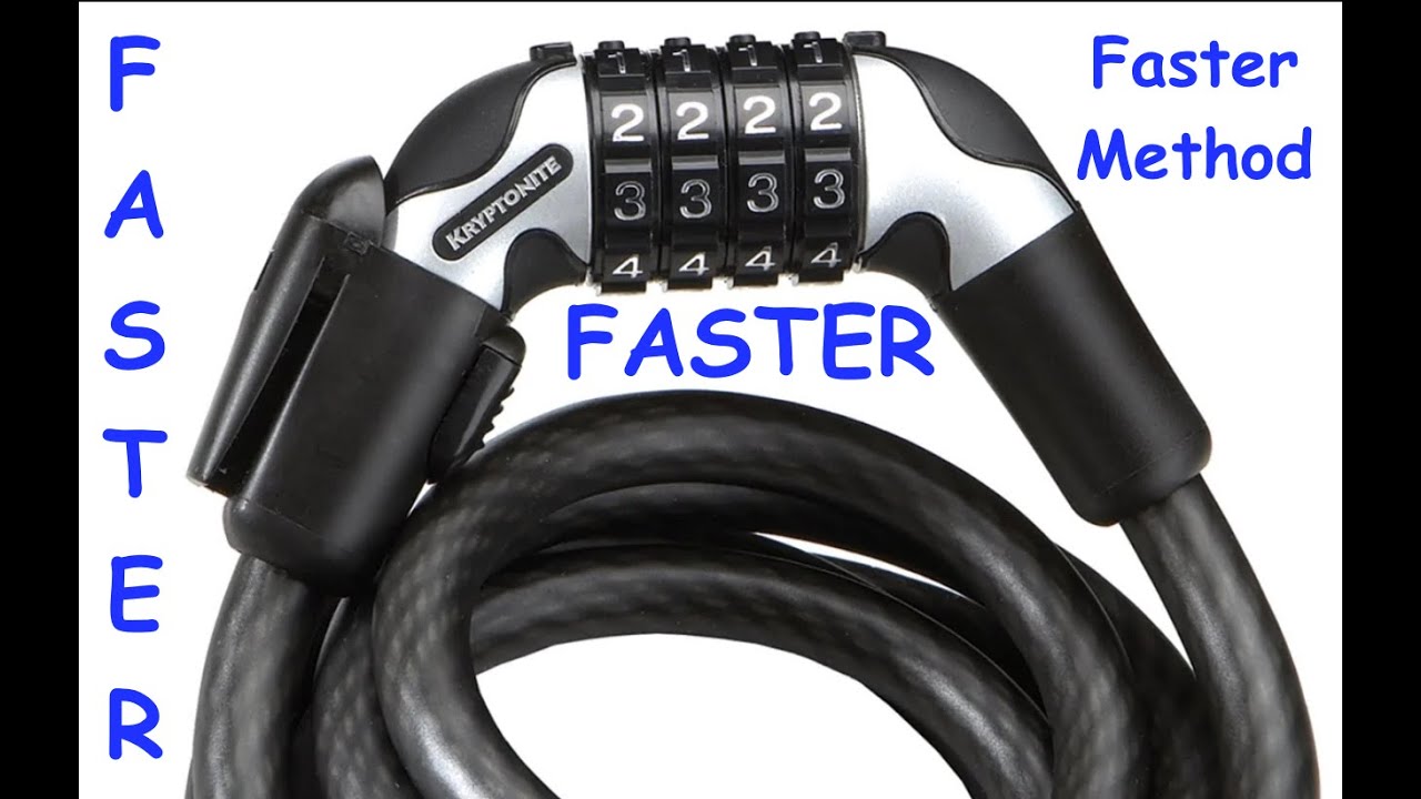 (168) Kryptonite KryptoFlex 1218 bike lock decoded faster!