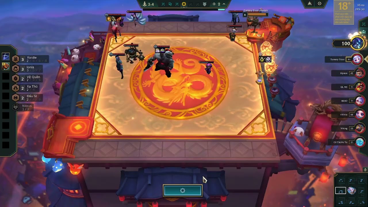 tft 16.6,đội bạn có lissandra 3 sao lv7 vẫn bị out top(ván 1).