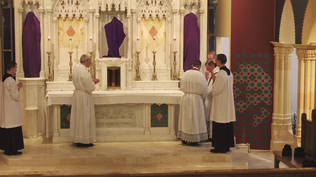 Holy Thursday Mass (pre 1955) @ Our Lady of Mt Carmel, FSSP