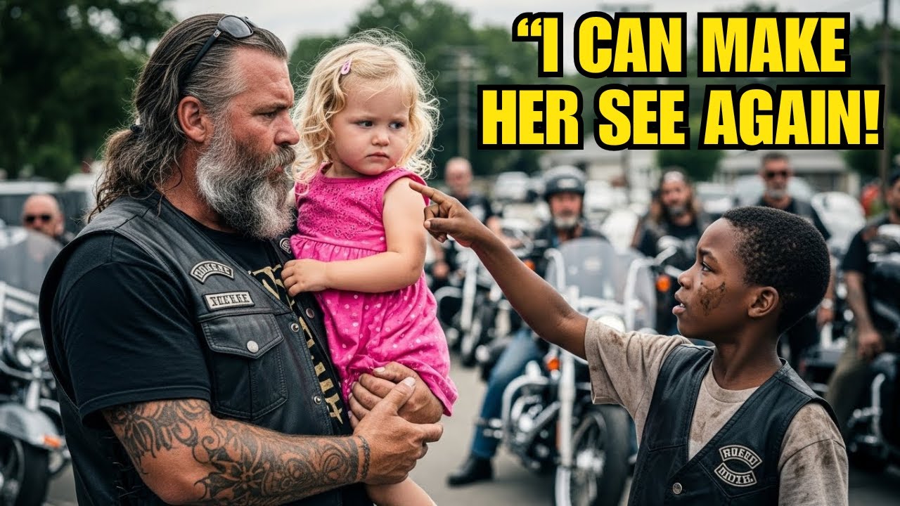 Biker's Daughter Was Born Blind Until a Homeless Boy Pulled Out Something Unbelievable