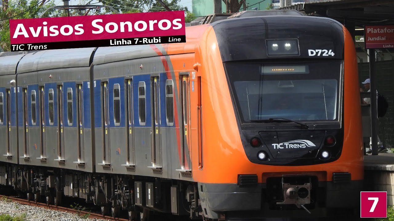Avisos Sonoros | Linha 7 Rubi [TIC Trens]
