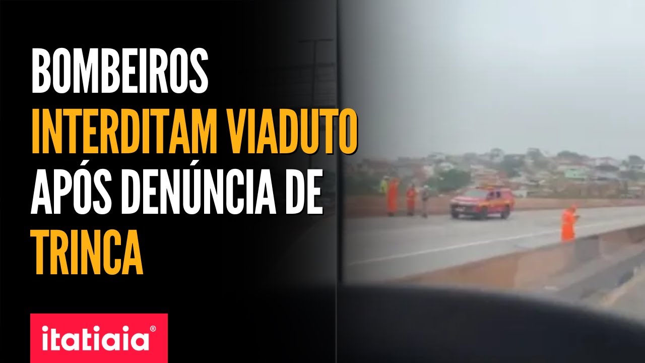 BOMBEIROS INTERDITAM PISTA NO VIADUTO SÃO FRANCISCO, NO ANEL RODOVIÁRIO EM BH