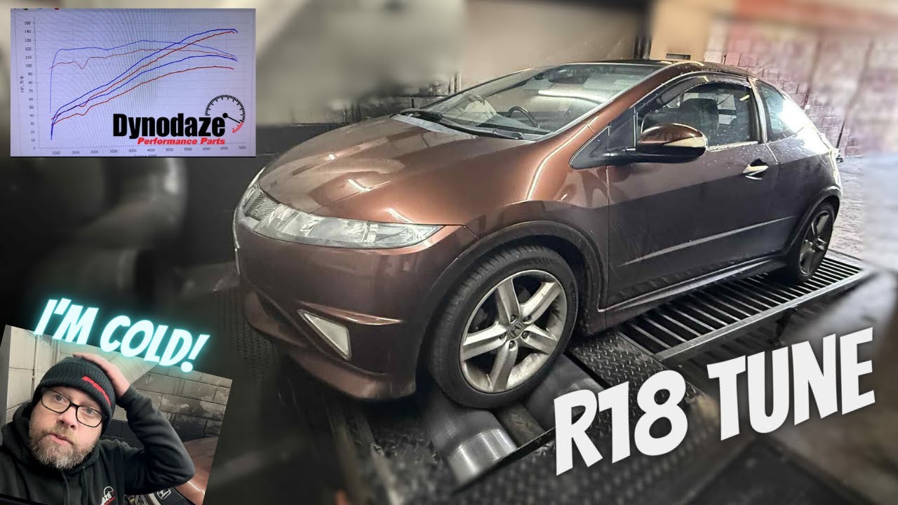 Honda Civic TypeS Mk8, настроенный на Rolling Road