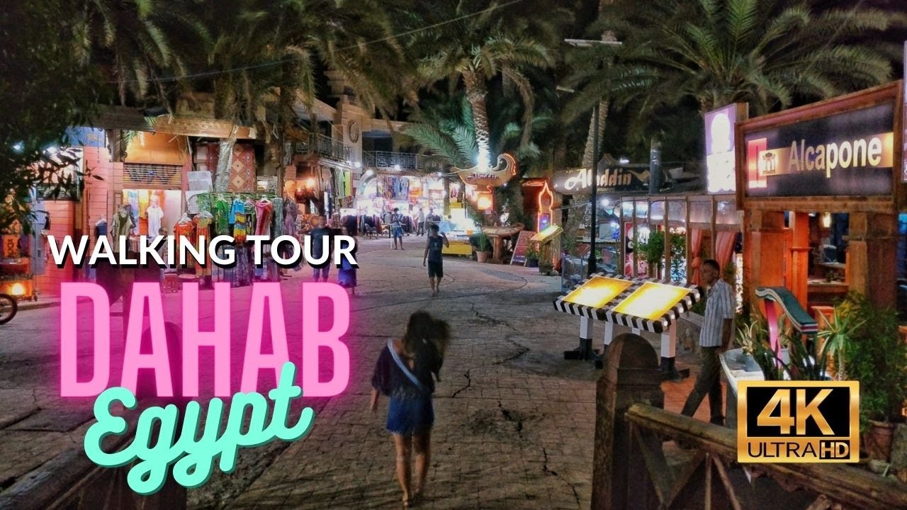 🇪🇬 Dahab Night Walk Through Egypt’s Paradise Beach Town [4K HD / 60fps]