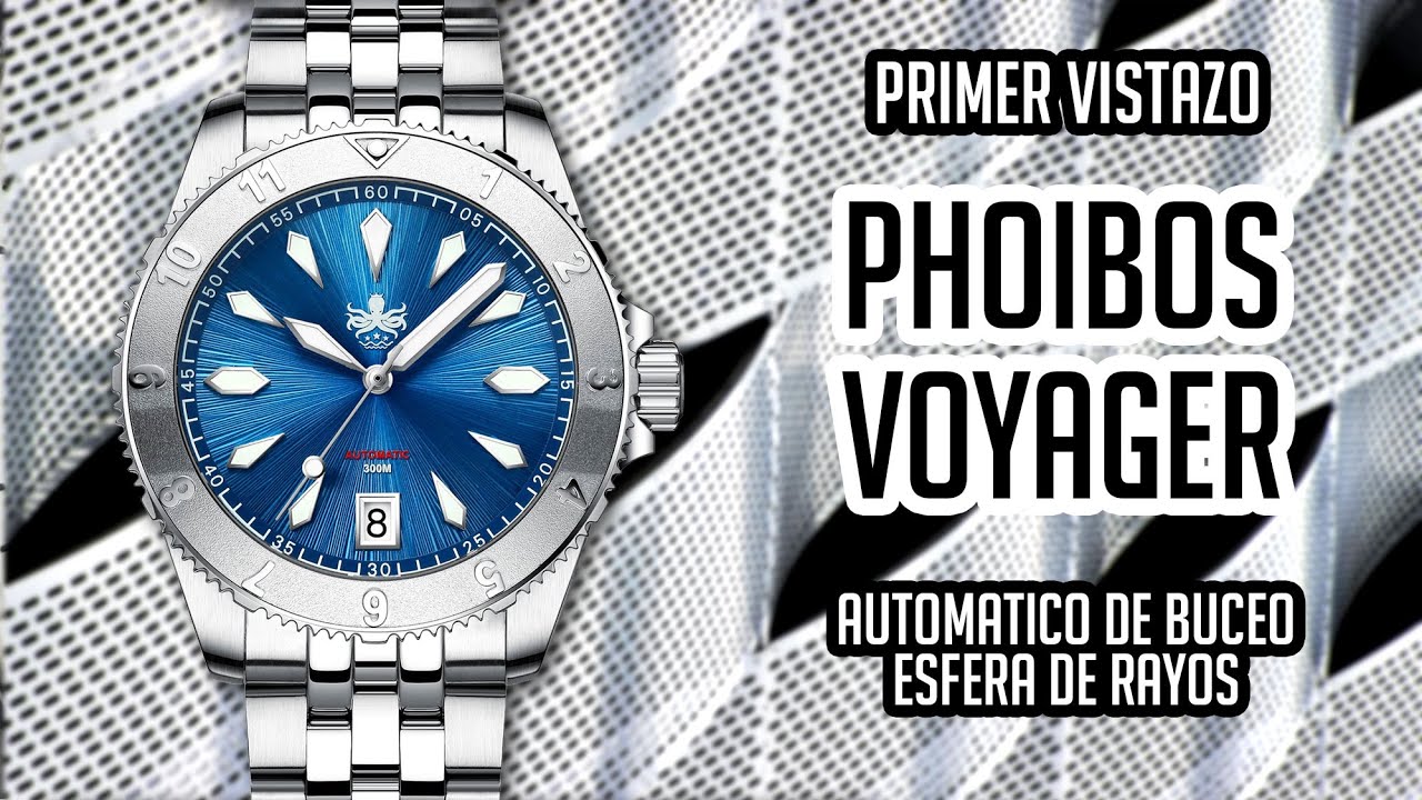 Primer Vistazo Phoibos Voyager Reloj de Buceo Automático 300 M
