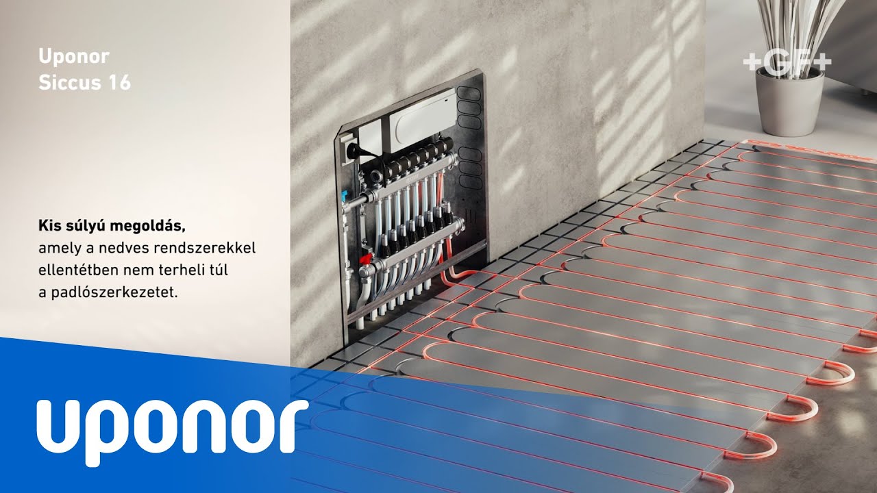 Uponor Siccus 16 száraz padlófűtés