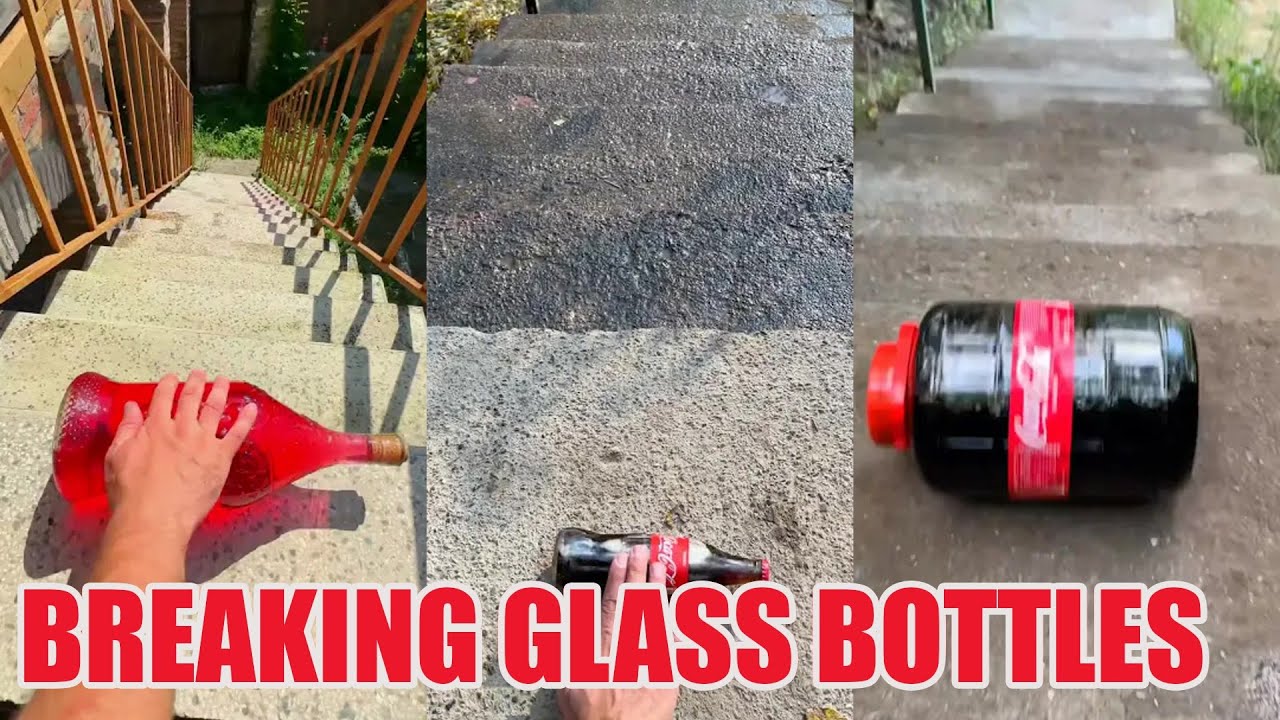 Breaking Glass Bottles & Balloon Drops 😱🔥 Crushing Crunchy & Soft Things! #asmr #satisfying
