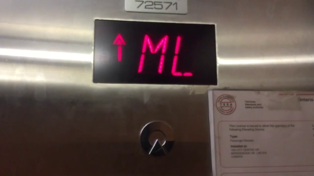 CLOSED: Schindler hydraulic elevator at HB - Square One Shopping Centre in Mississauga ON