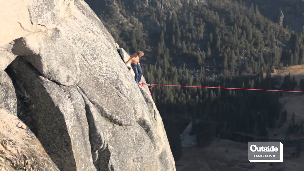 Free Solo Highline Walk of the Lost Arrow Spire | Ultimate Rush