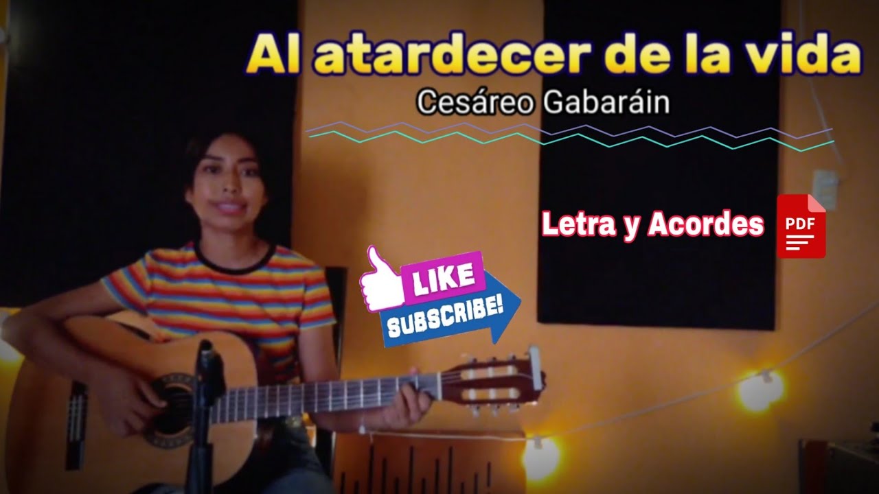 Al atardecer de la vida - Cesáreo Gabaráin (letra y acordes PDF)