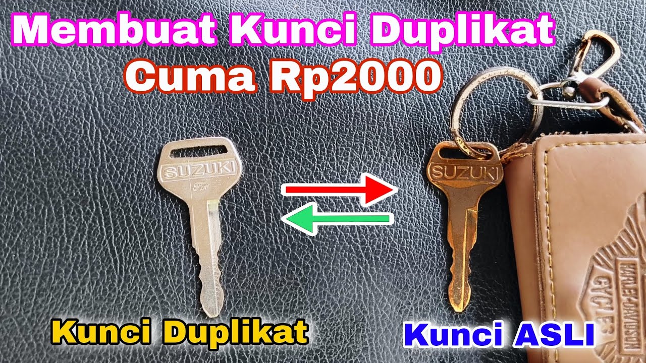 2 MENIT MEMBUAT KUNCI DUPLIKAT MOTOR _ MOBIL