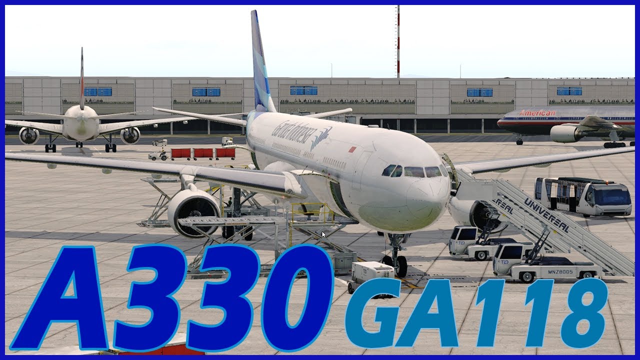 GA 118 - Mampir ke Medan - Akhirnya cobain AIRBUS A330  Xplane 11