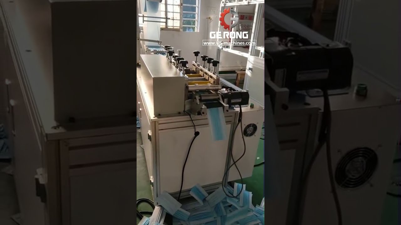 Semi auto slicer mask making machine disposal medical surgical hospital cutting face mask making mac