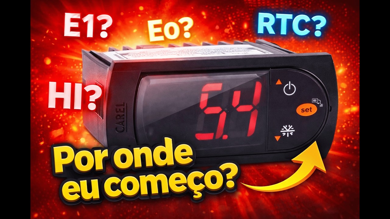 Controlador de refrigeração: alarmes, parâmetros e por onde começar