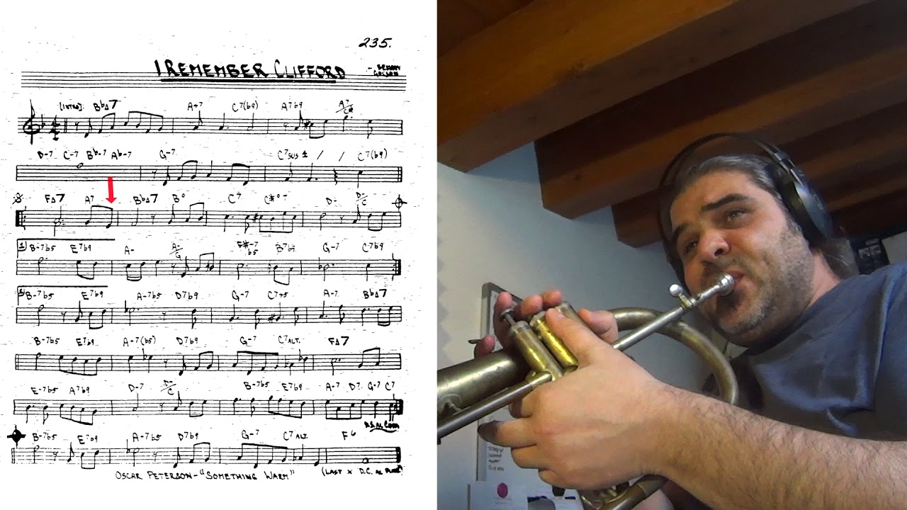 I Remember Clifford - trumpet theme tutorial