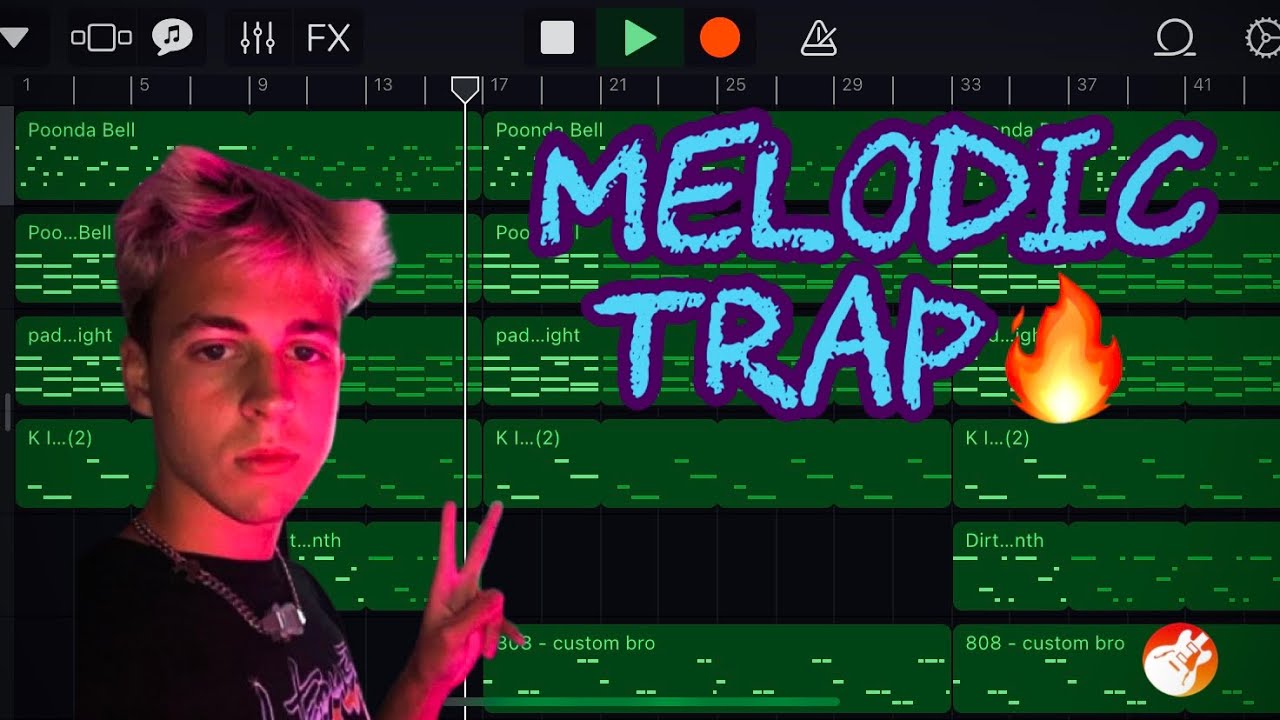How to make a MELODIC TRAP Beat on GarageBand iOS #2! (CATCHY)