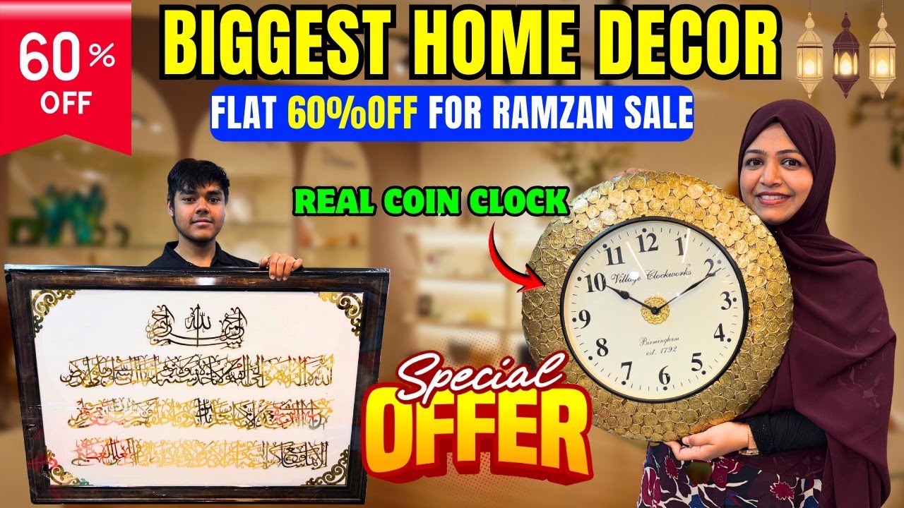 BANGALORE’S HIDDEN GEM: 60% OFF Premium Home Decor, Islamic Wall Art, Imported Curtains & Crockery