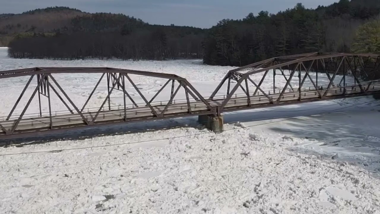 Thurman Ice Jam Rt 418 Bridge