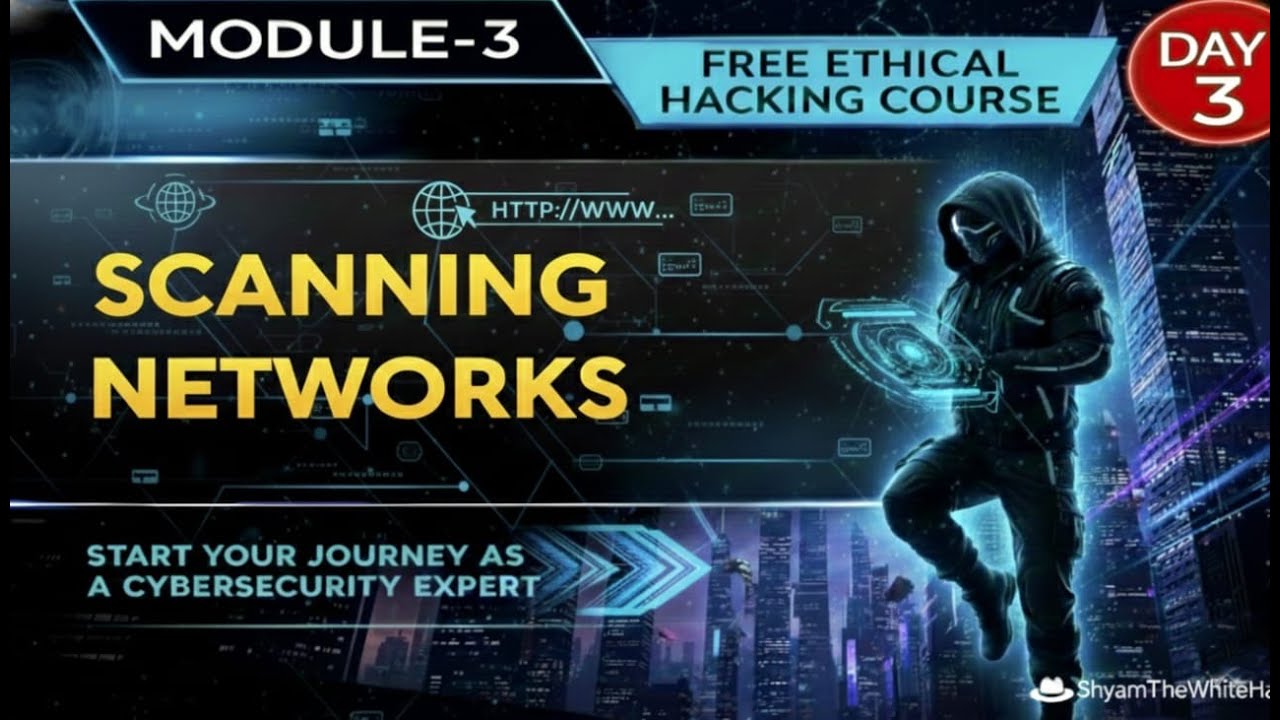 CEH Module 3 Scanning networks | network scanning #cybersecurity #ethicalhacking #shyamthewhitehat