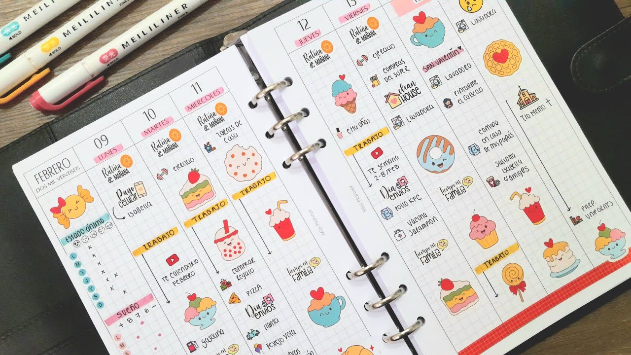 Agenda A5 Semana del 9 al 15 de Febrero / Planea Conmigo / Miss Planner