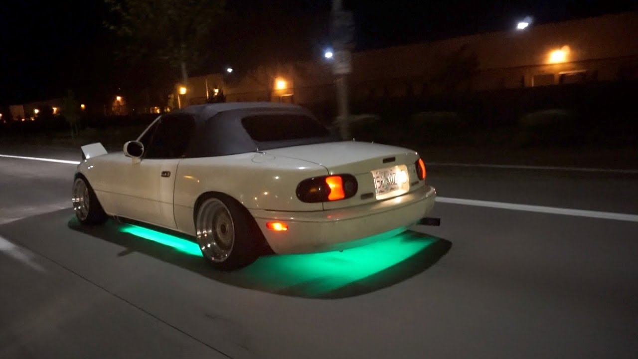 INSTALLING UNDERGLOW ON MY MIATA!
