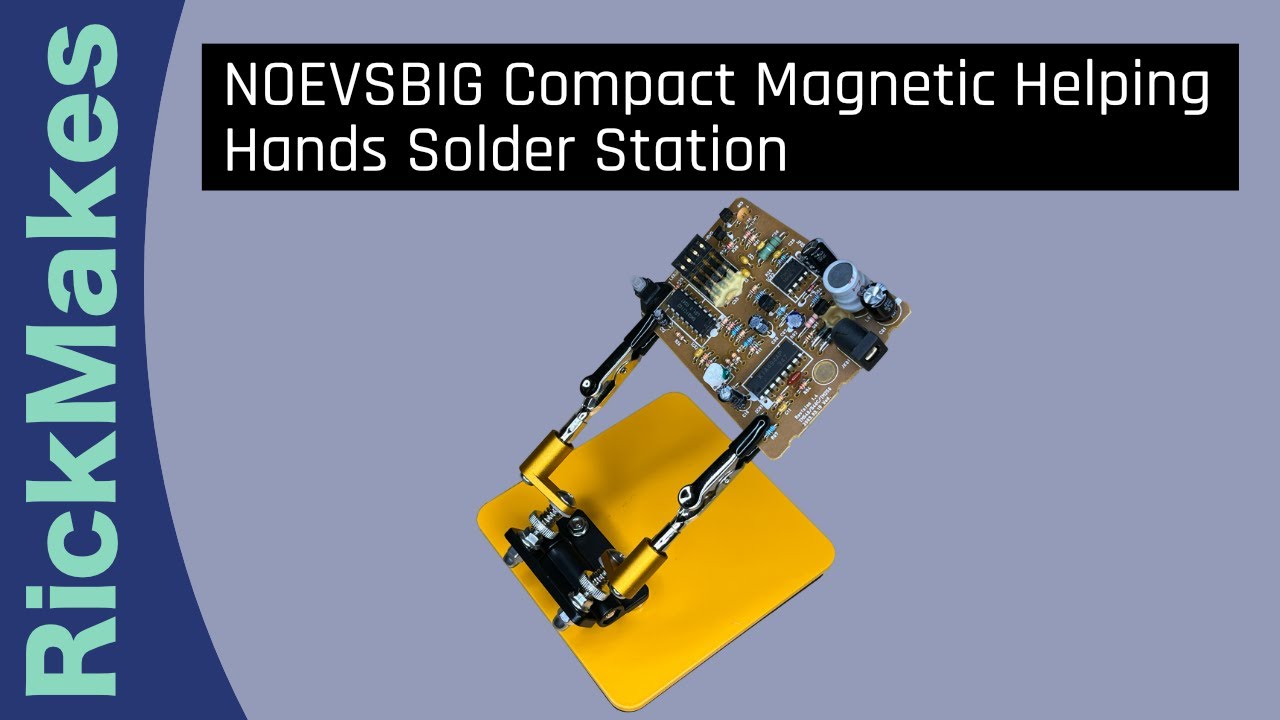 NOEVSBIG Compact Magnetic Helping Hands Solder Station
