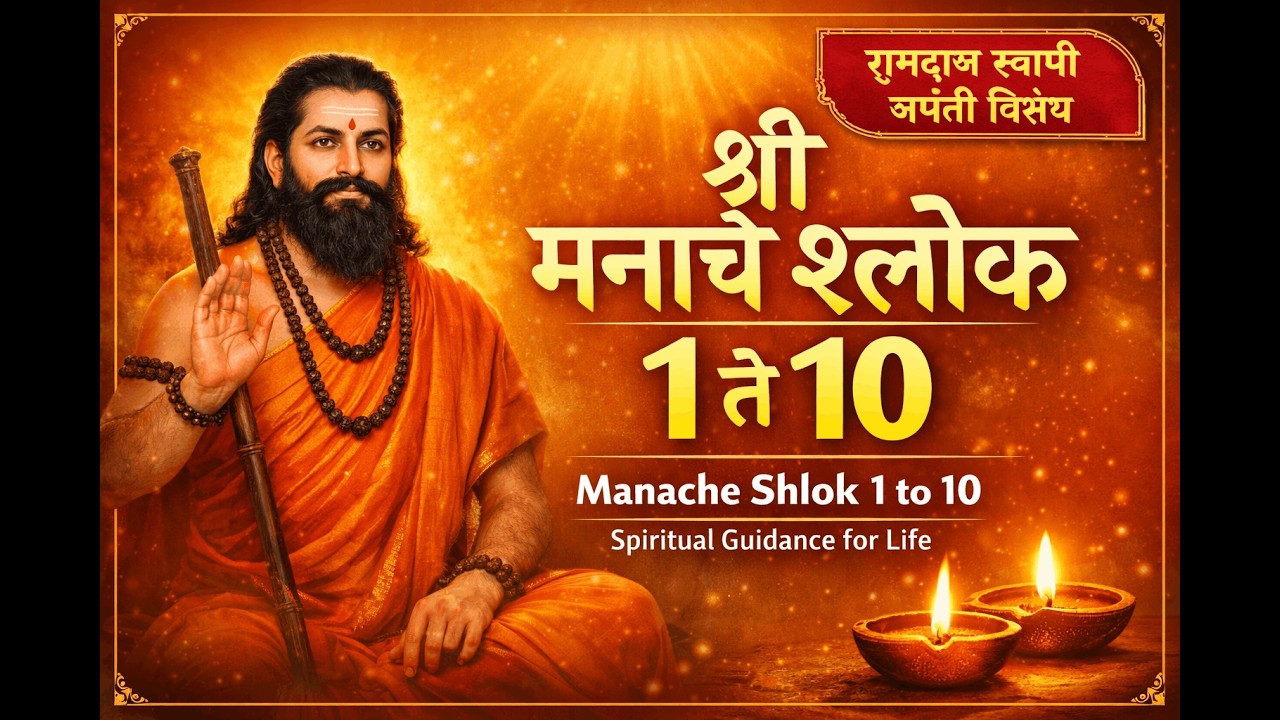 श्री मनाचे श्लोक – १ ते १० | रामदास स्वामी जयंती विशेष | Samarth Ramdas Jayanti Special