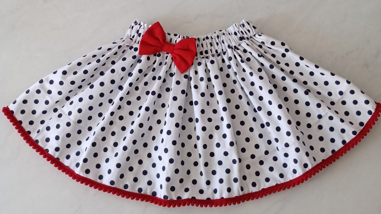 COMO FAZER SAIA INFANTIL COM ELÁSTICO NA CINTURA.FACA VC MESMA E LUCRE MUITO.