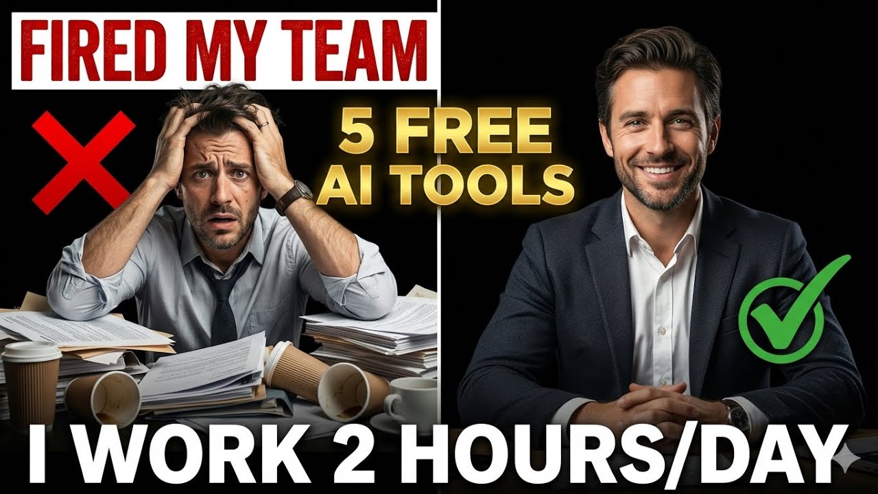 5 AI Tools That Replaced My Entire Workflow (I Work 2 Hours a Day) 