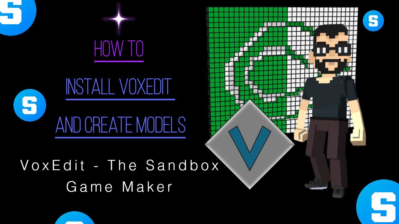 The Sandbox Game Maker - VoxEdit // Install and Create first model // Tutorial