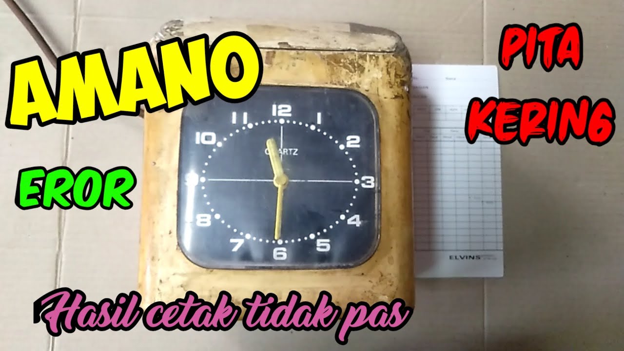 Cara servis mesin absensi Amano error