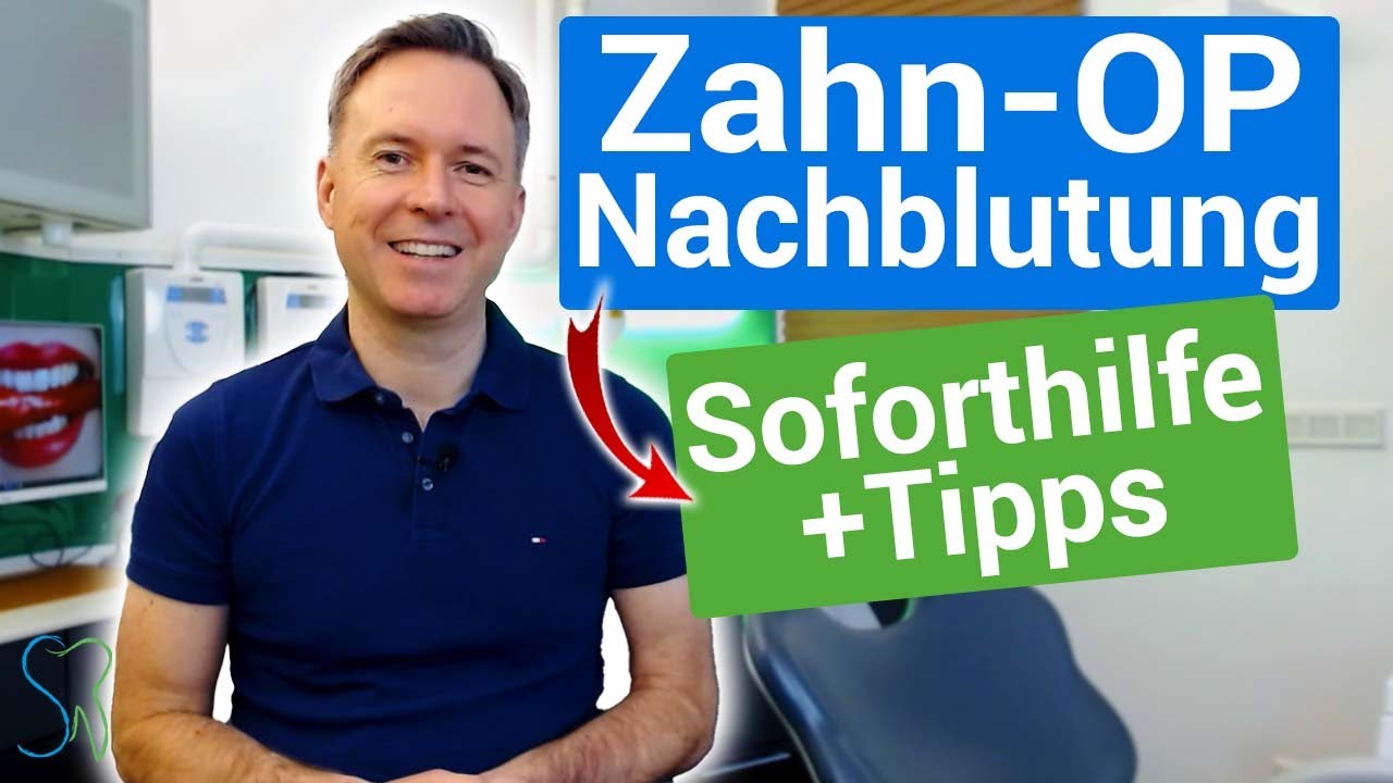 Akute Nachblutung nach Zahn-OP? Tipps & Gegenmaßnahmen