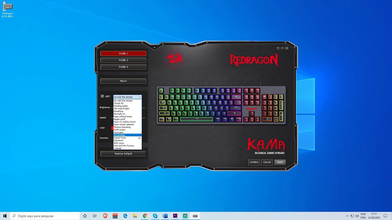 Configuração de Macros e Modos de Iluminação dos Teclados Mecânicos Redragon - Suporte Redragon