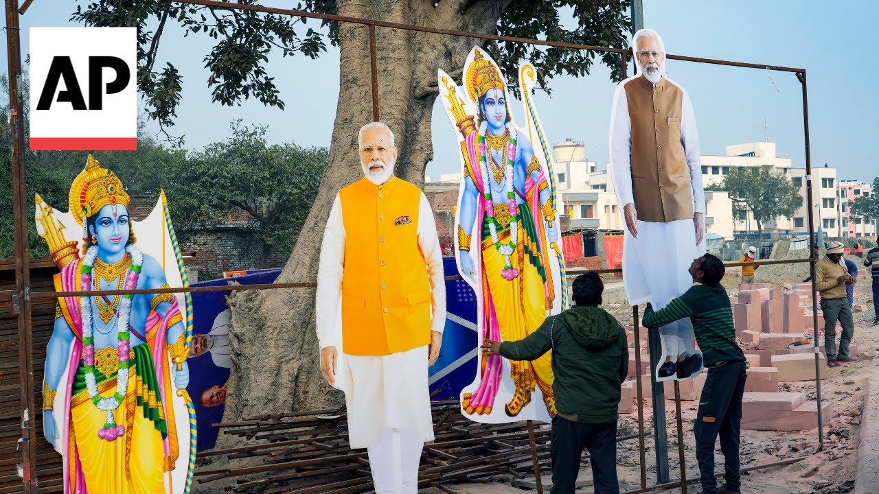 A Hindu temple was built over a destroyed mosque in India