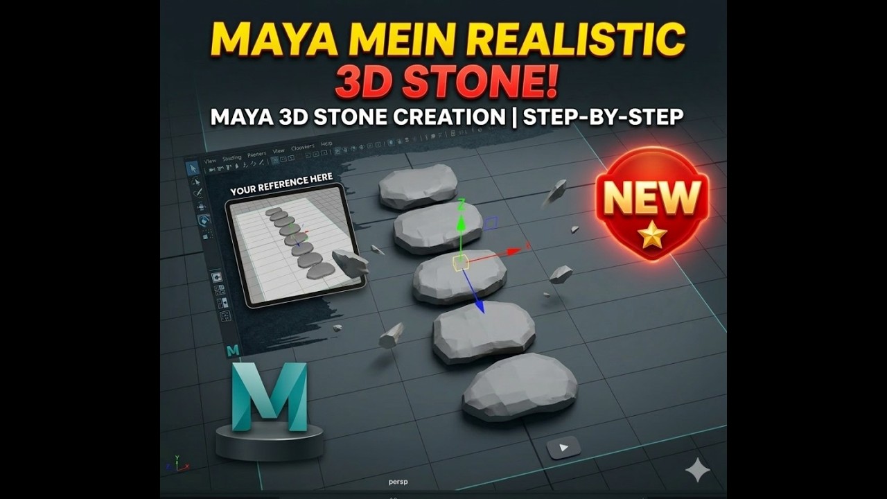 Stop Making Bad 3D Rocks! Do This in Maya Instead
