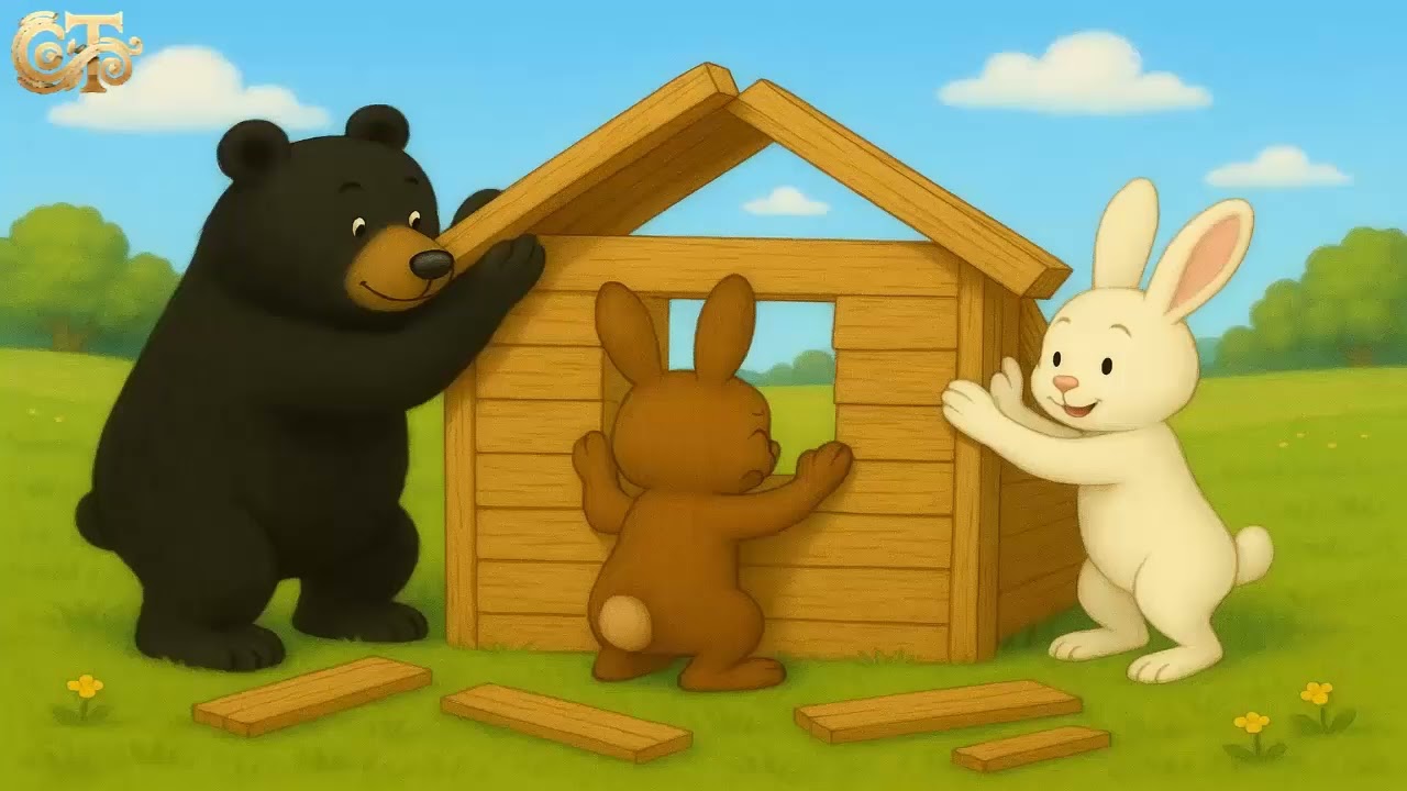 Bác Gấu đen và hai chú Thỏ