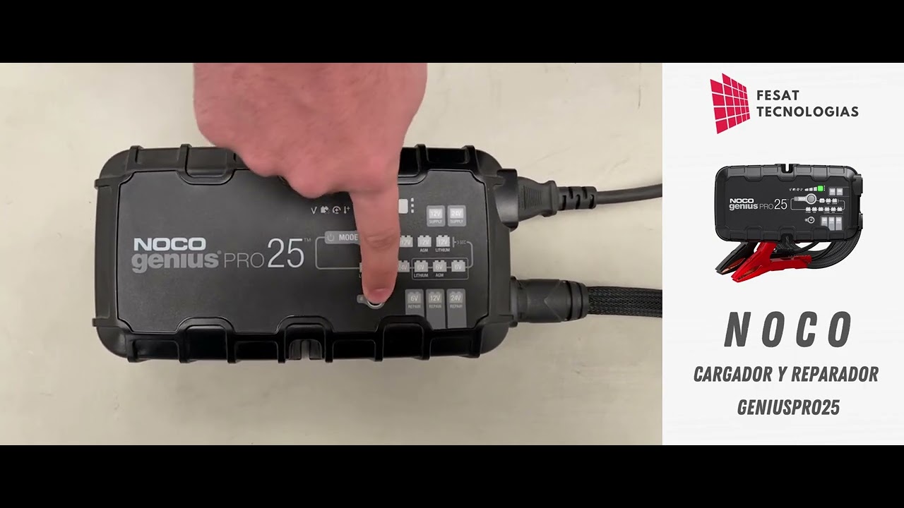Cargador de Baterias Noco Genius Pro 25