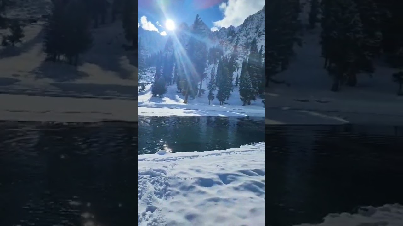 Mahodand Lake after Snowfall #kalam #snowfall #snowfallinkalam #malamjabba  #mahodandlake