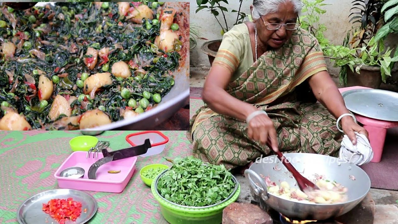 Aloo methi sabzi made by our granny - aloo methi
