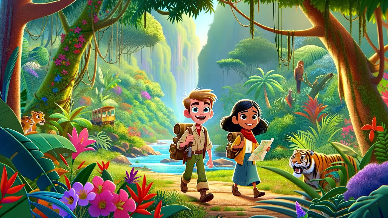David and Sarah's Jungle Adventure: Exploring the Rainforest | Exciting Kids Story