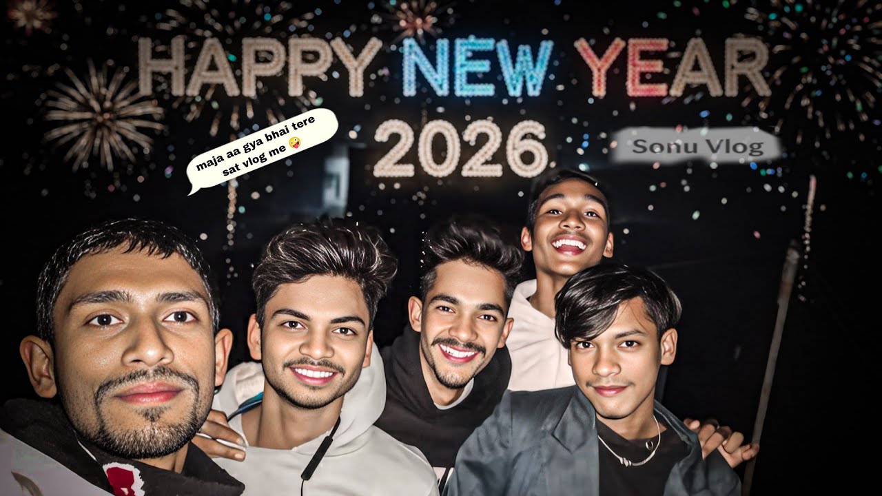 #vlog 2026 Ka Pehla Dhamaka 💥 | New Year Celebration With Boys | Vlog #viral #trending 