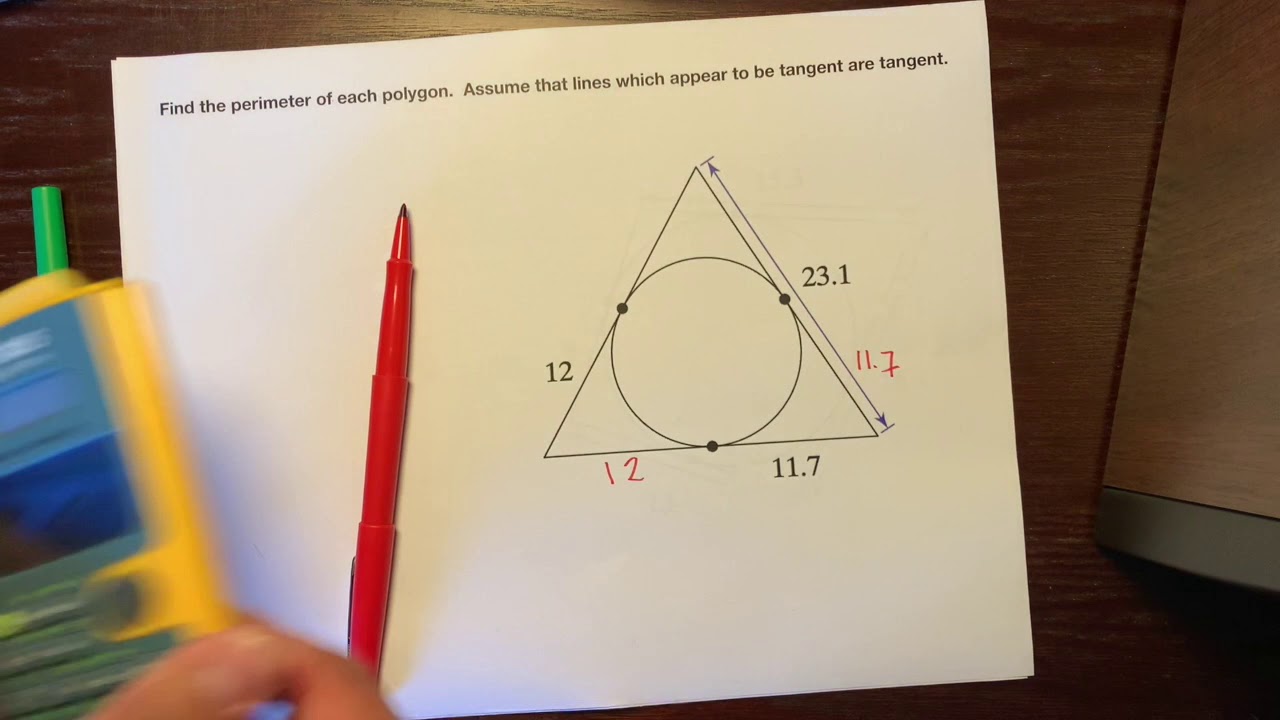 Finding the Perimeter of a Circumscribed Polygon