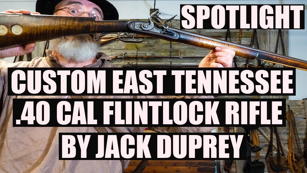CUSTOM EAST TENNESSEE .40 CALIBER FLINTLOCK RIFLE BY JACK DUPREY